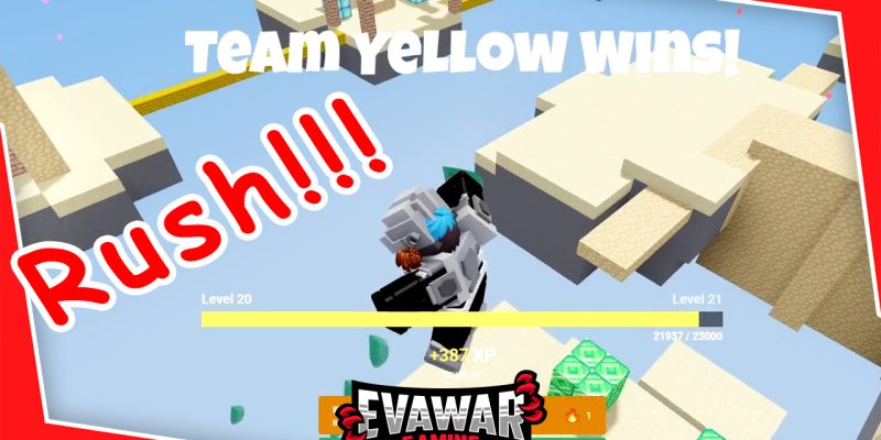 Roblox Bedwars Rushing Gameplay